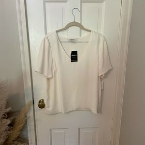 Forever 21 Cream Short Sleeve Top - XL - BRAND NEW